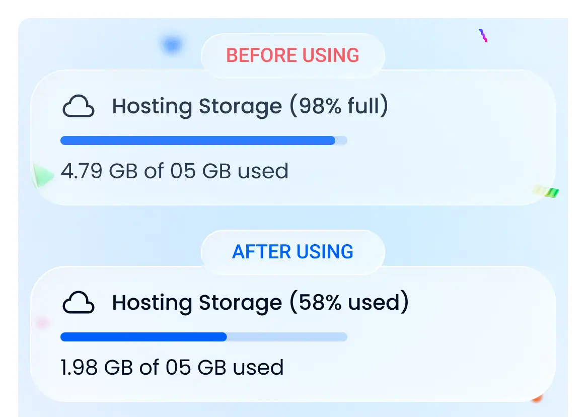Save Hosting Space